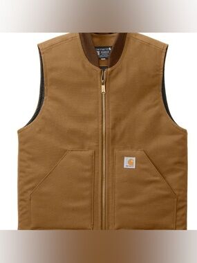 Carhartt Brown Duck Utility Vest